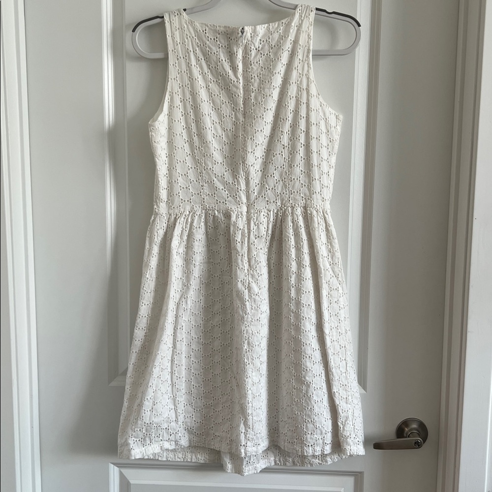 Ellen Tracy White Eyelet Dress 6 - Picture 6 of 7